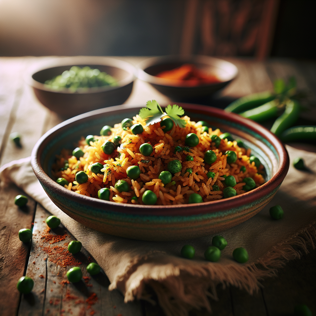 Spiced Pea Pulao